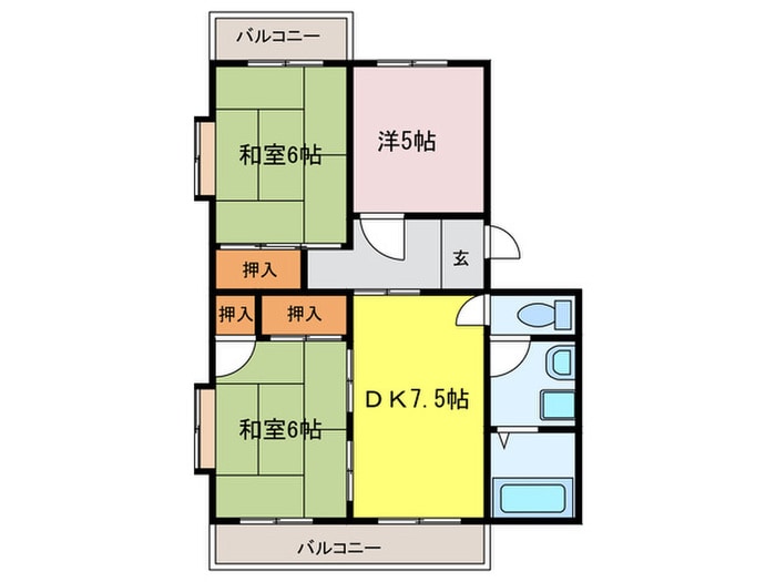 パラシオン平成の物件間取画像