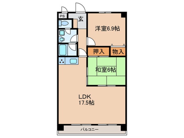 ラ　グランデール　セルピエの物件間取画像