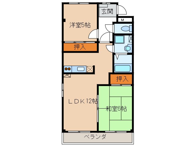 Ｍ－ＣＯＵＲＴ１１の物件間取画像