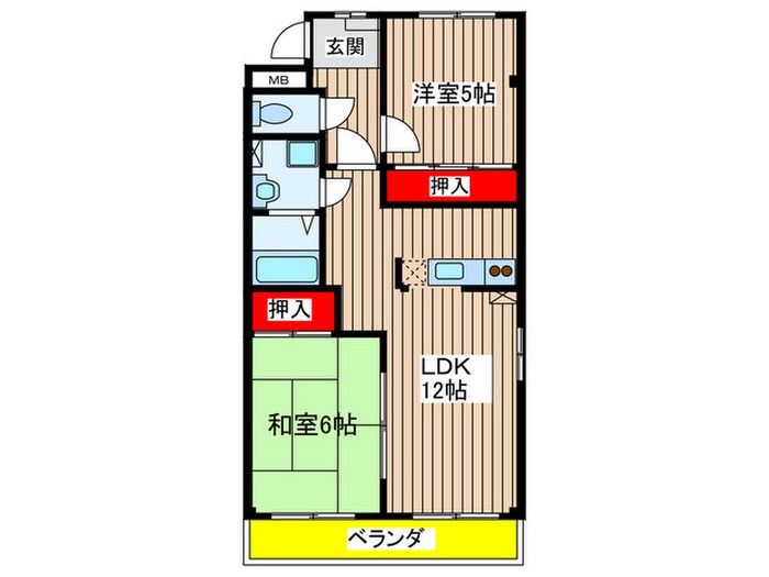 Ｍ－ＣＯＵＲＴ１１の物件間取画像