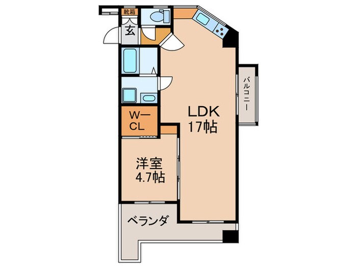 リベルテ黒川の物件間取画像