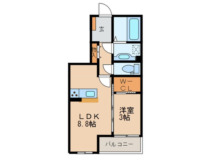 パステル須ケ口の物件間取画像