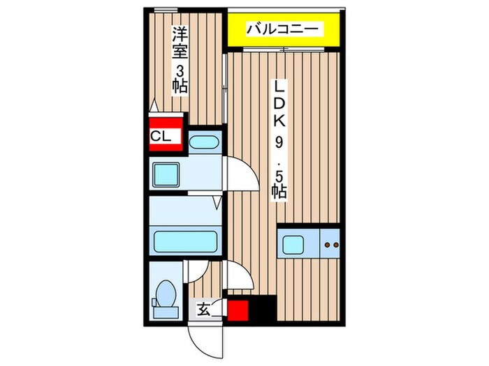 メイクスR元柴田公園の物件間取画像