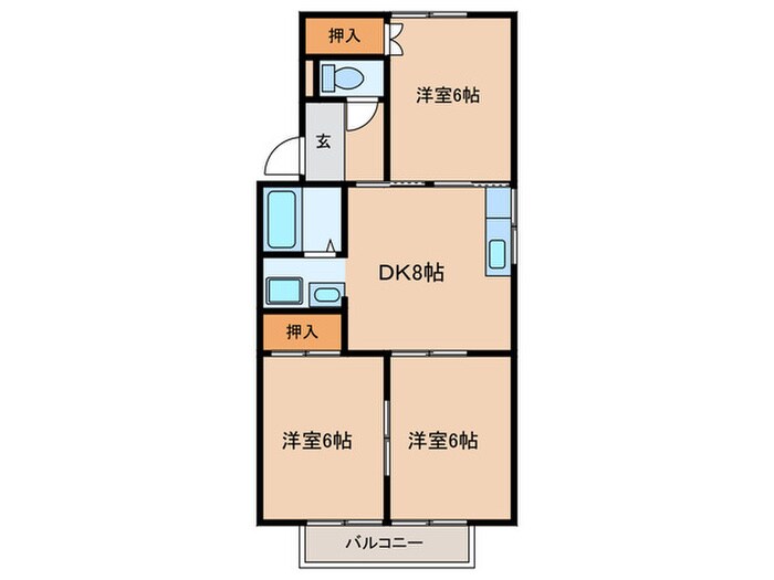 クラベールCの物件間取画像