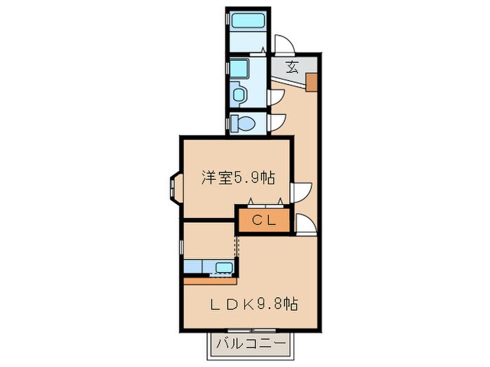 ヴァンシェルの物件間取画像