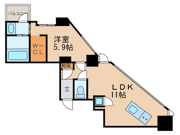 SK BUILDING-501の物件間取画像