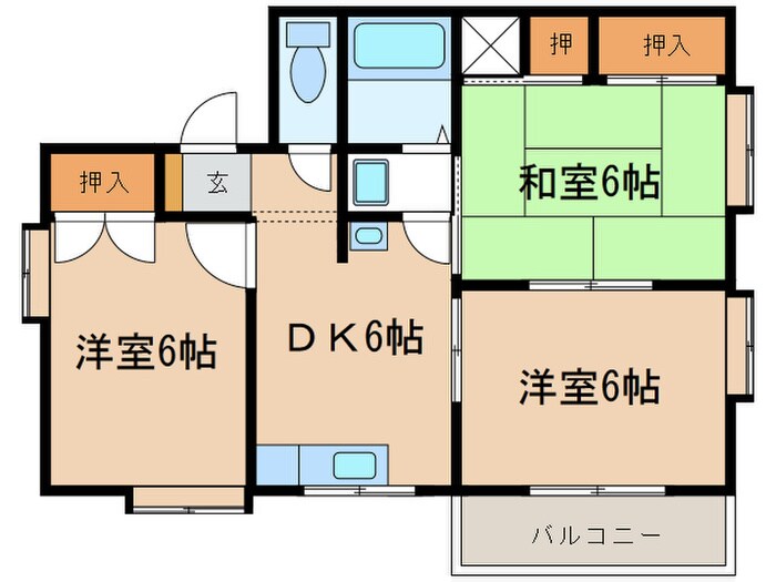 ドミールＮＡＭＵの物件間取画像