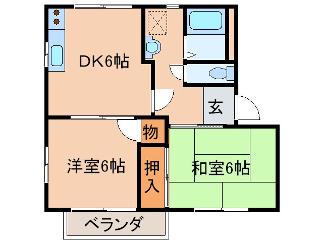 ユーハイツの物件間取画像