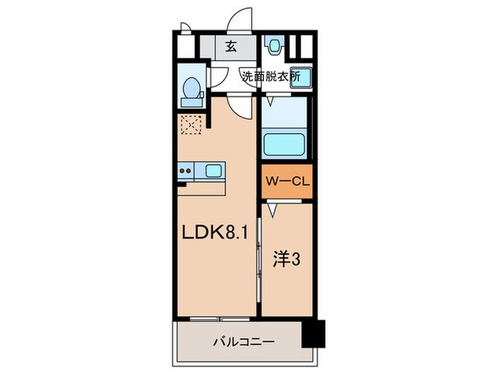 エスリード葵広小路通の物件間取画像