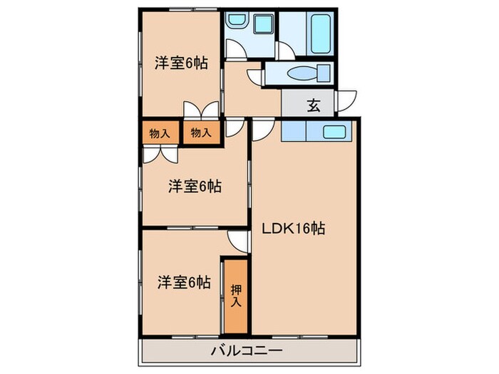 ドミール光ヶ丘の物件間取画像