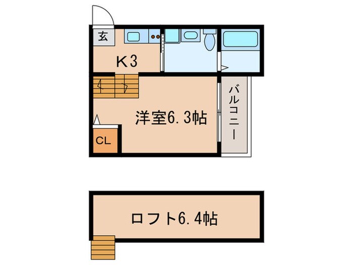 ボンヌール枇杷島の物件間取画像