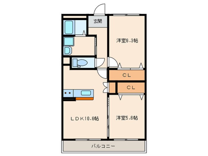 エメラルドホームの物件間取画像