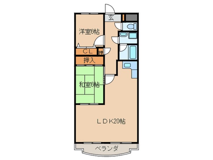 ブル－サウスマンションの物件間取画像