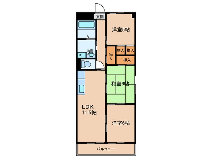 ソレアード３の物件間取画像