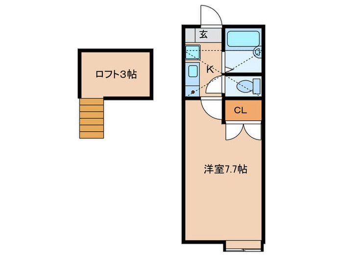 シェリールミニ　Ａ棟の物件間取画像