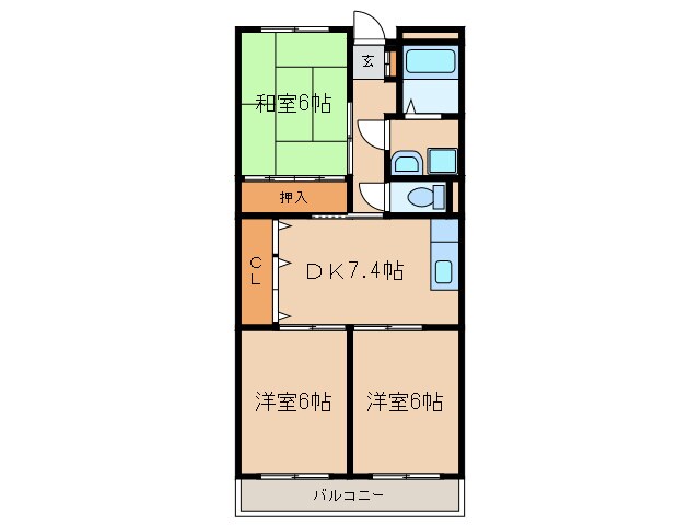 Ｗｉｎｇ　１号館の物件間取画像