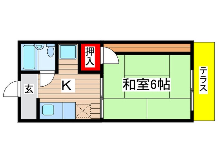 朝日桜山マンションの物件間取画像