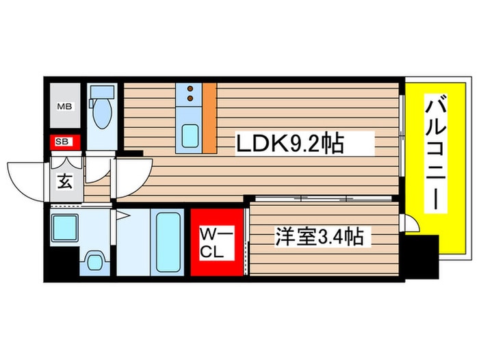 アドバンス名古屋ブランシュの物件間取画像