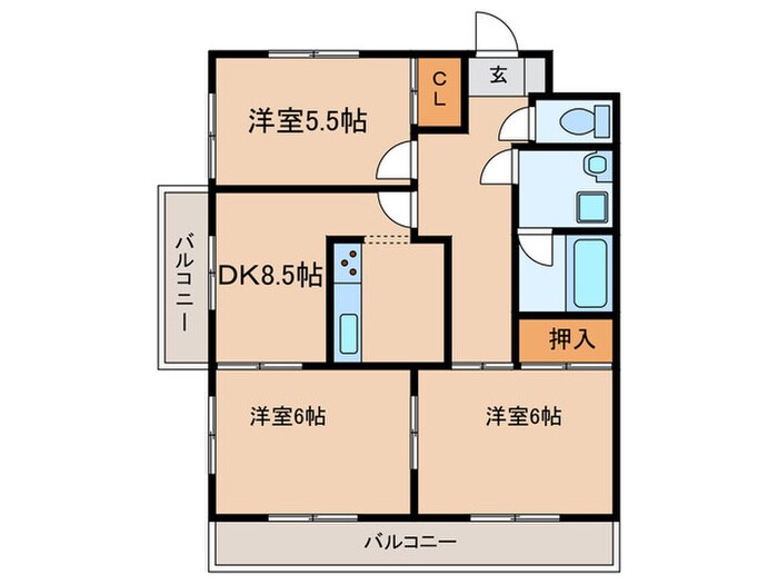 マンションＦＴＹの物件間取画像