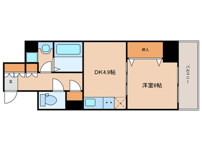 ＬＯＣ′ＳＳｈｏｎａｉｄｏｒｉの物件間取画像