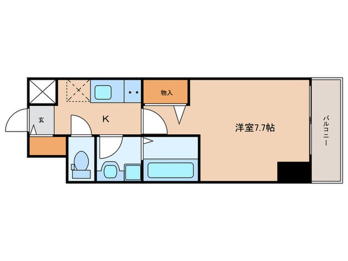 ＬＯＣ′ＳＳｈｏｎａｉｄｏｒｉの物件間取画像