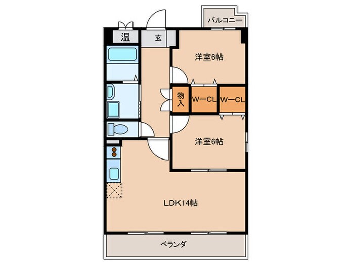 マノワ－ルの物件間取画像