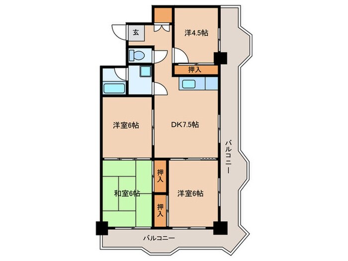 上前津中央マンション（903）の物件間取画像