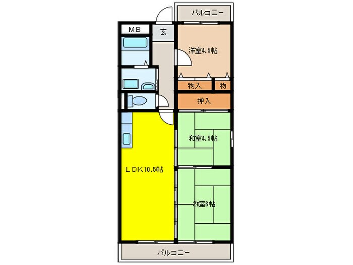 グレイス平島の物件間取画像