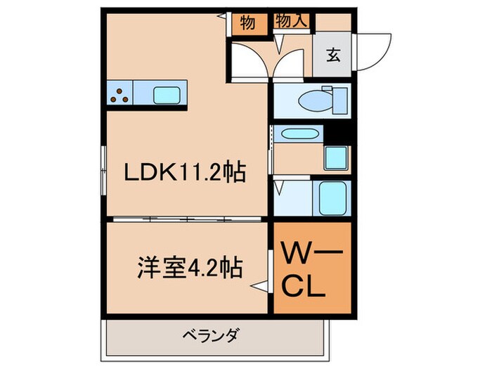 ルミナーレ山の手の物件間取画像
