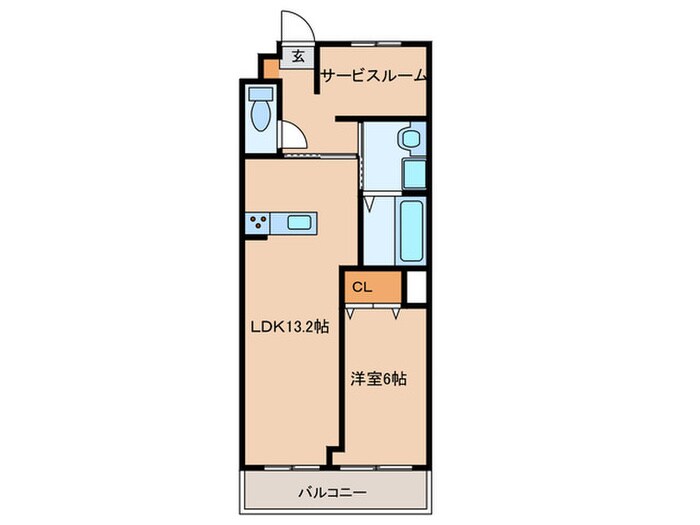 サニーサイドハウスの物件間取画像