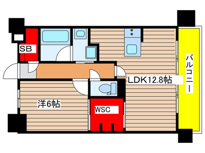 グランパセオ名駅那古野の物件間取画像