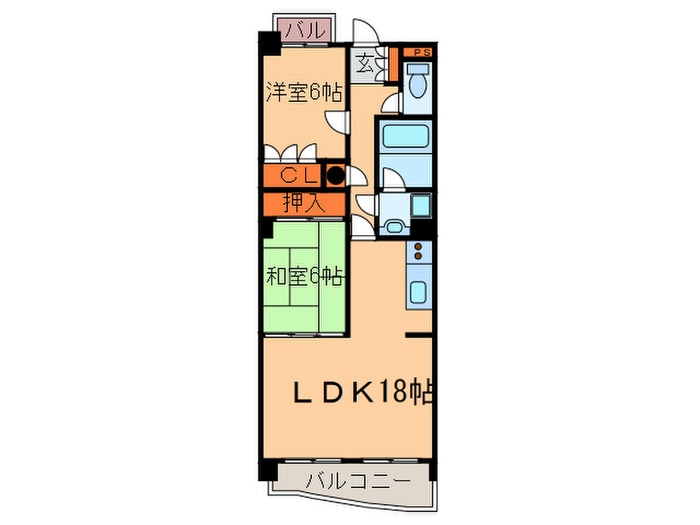 リーベン・イセヤマの物件間取画像