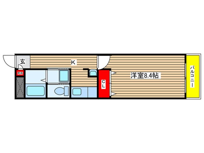 studioNの物件間取画像