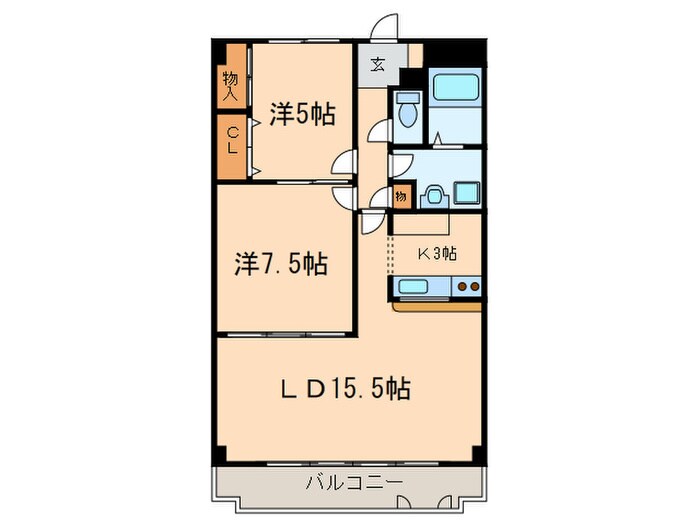 ルミナス山手の物件間取画像