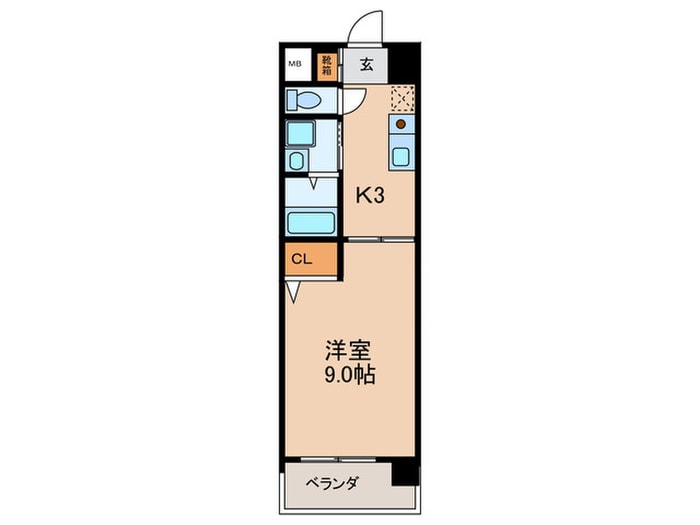 エクセルシオ－ル栄の物件間取画像