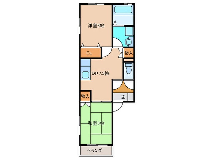 ハイツ・グローブの物件間取画像
