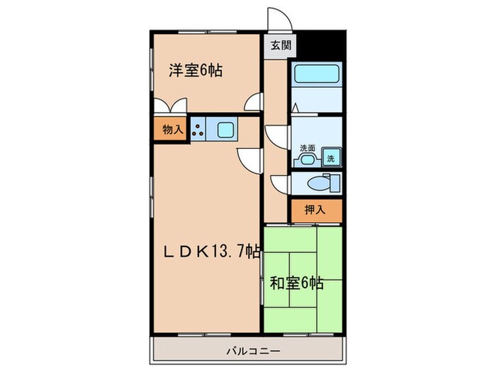 シャトルSUKEMITSUの物件間取画像