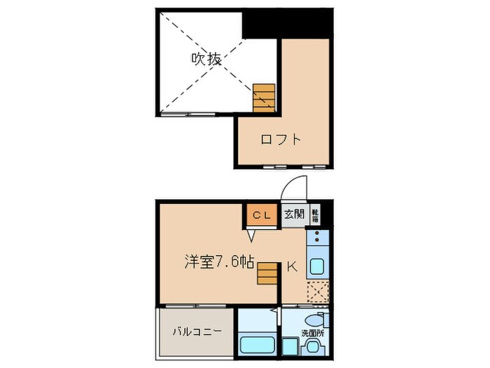 Haus Ruhe高畑の物件間取画像