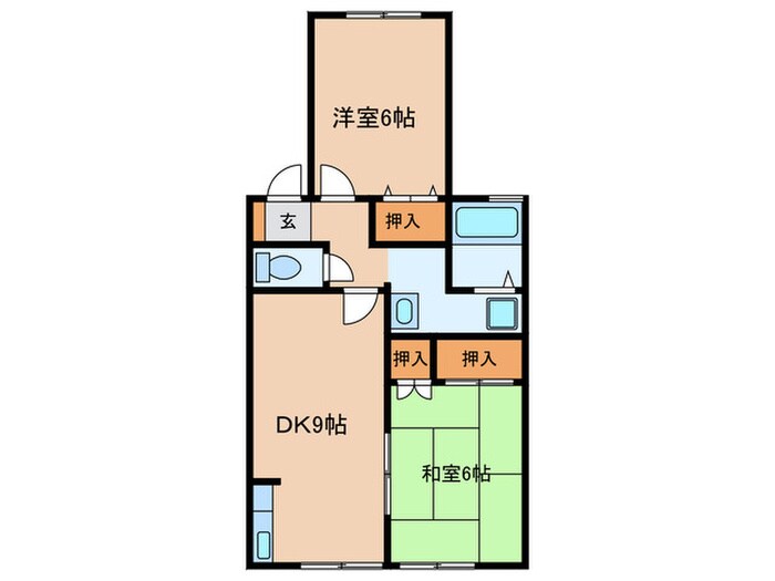 IGE江南 Ｂ棟の物件間取画像