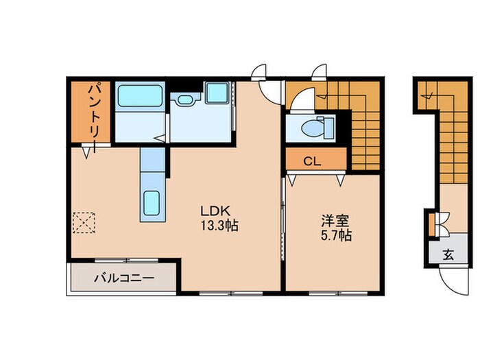 ブリーゼ楠の物件間取画像