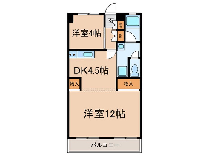 キャストふかがわの物件間取画像