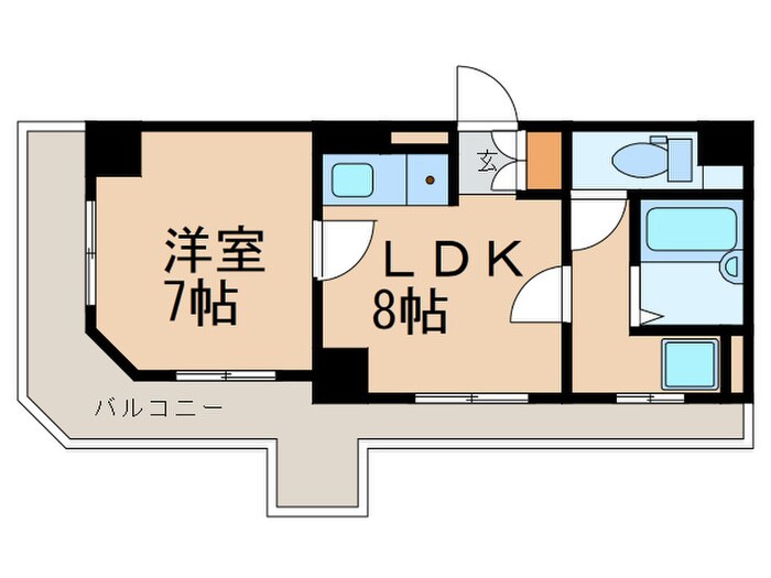 フロ－ラル栄の物件間取画像