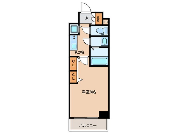 プレサンスジェネ葵（506）の物件間取画像