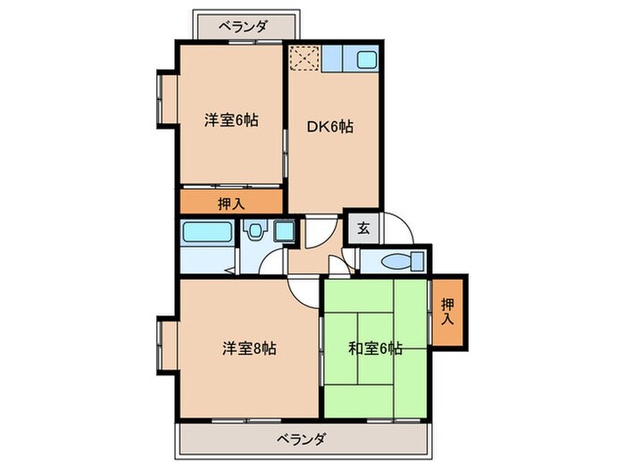 サイド慶の物件間取画像