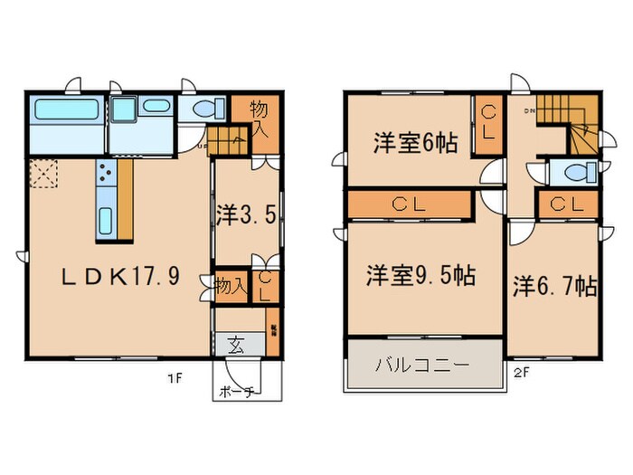 バンクーバー1121勢子坊A棟の物件間取画像
