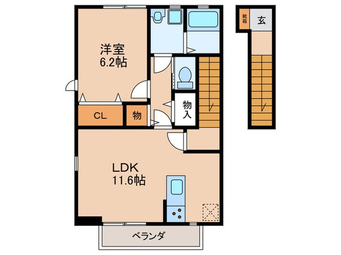 珠輝の物件間取画像