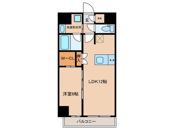 ＴＥＮＡＳ池下の物件間取画像