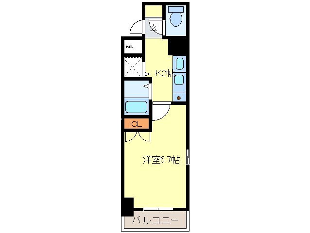 ﾗｲｼﾞﾝｸﾞｺ-ﾄ名古屋駅南(803)の物件間取画像