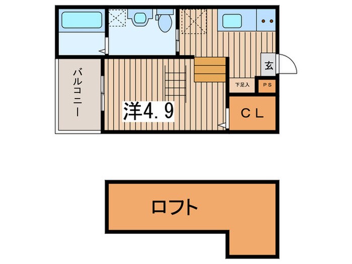 ｓｏｆｉｔｅｌ西田町の物件間取画像