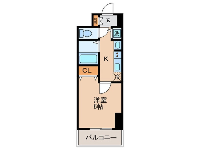 ﾌﾟﾚｻﾝｽ新栄リミックス（306）の物件間取画像